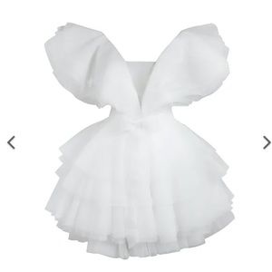 Tulle Sasha Tied Forever Unique Dress in White